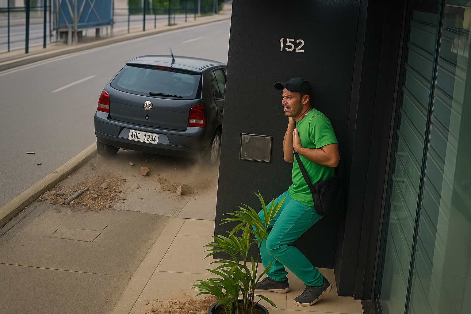 baluartv.com.br | Homem escapa por pouco de atropelamento e logo após ajoelha agradecendo pelo “livramento”