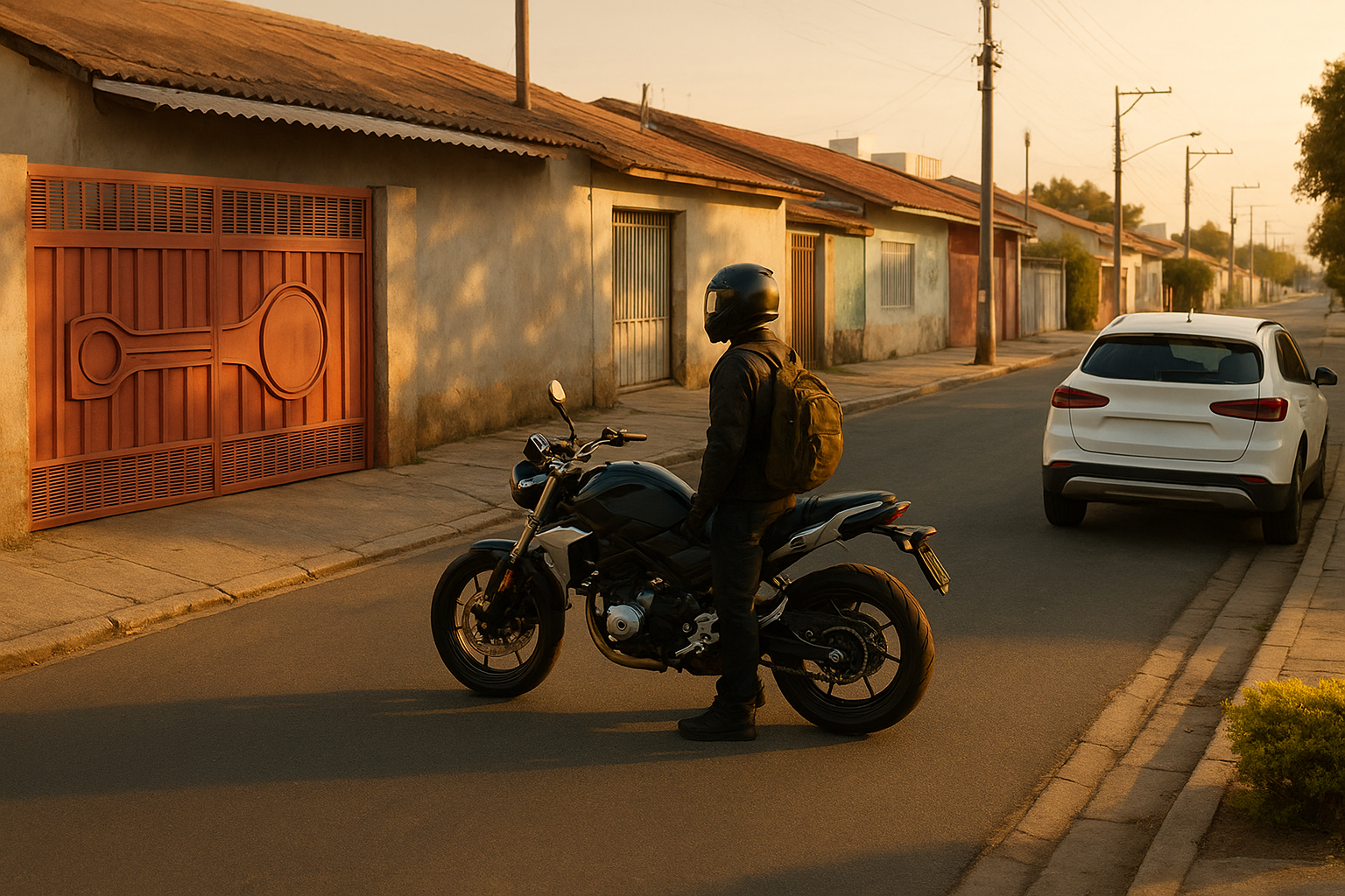 baluartv.com.br | Motociclista é alvejado por policial de folga após disparar contra portão residencial em Sorocaba