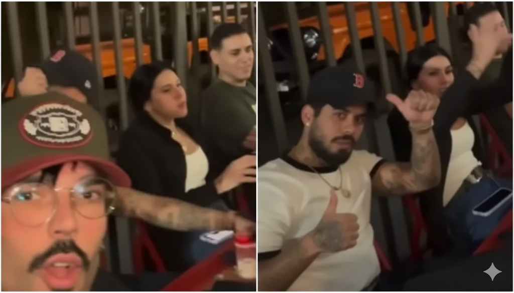 baluartv.com.br | Zé Felipe aparece com mão na coxa de Ana Castela