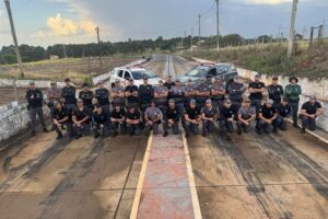 Integrantes da Força Tática da Região de Barretos fazem especialização em direção policial preventiva.