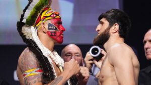 Segunda luta entre Alex Poatan e Magomed Ankalaev acontece neste final de semana.