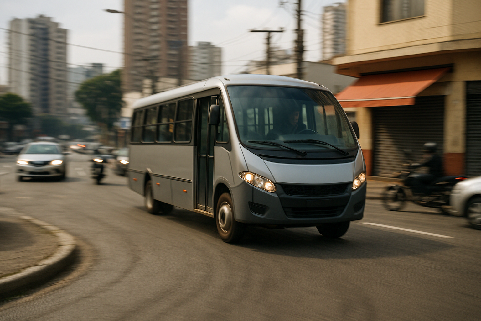 baluartv.com.br | Em poucos segundos: micro-ônibus perde o controle, atinge veículos e invade comércio na Brasilândia