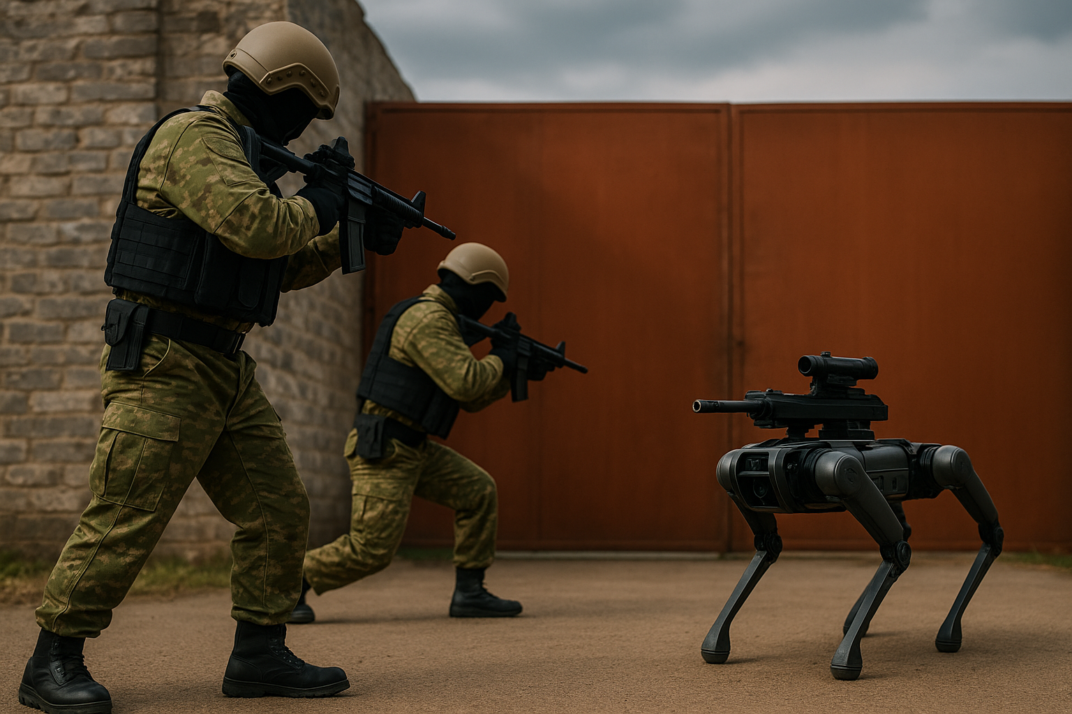 baluartv.com.br | Quase inacreditável: “apocalipse tecnológico” mostra cães-robôs armados em treino militar