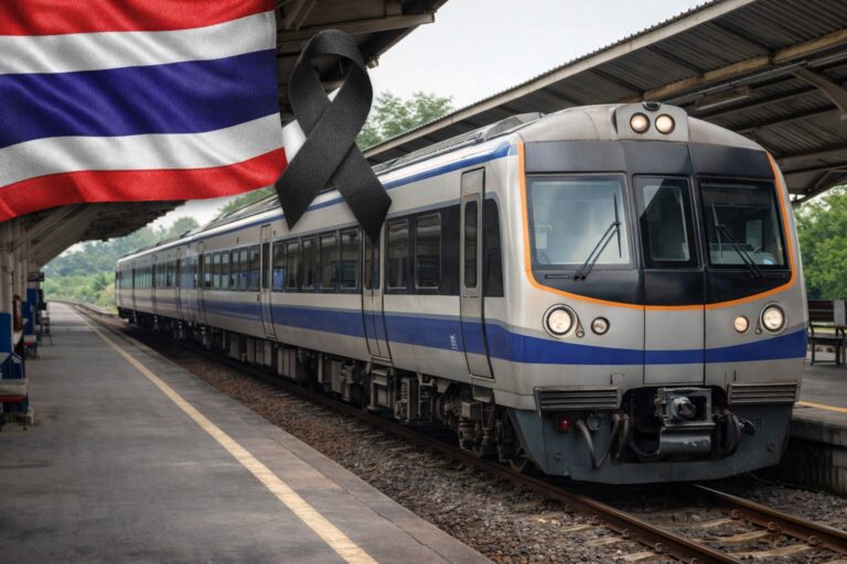 baluartv.com.br | Guindaste tomba sobre trem em movimento na Tailândia e mata 28