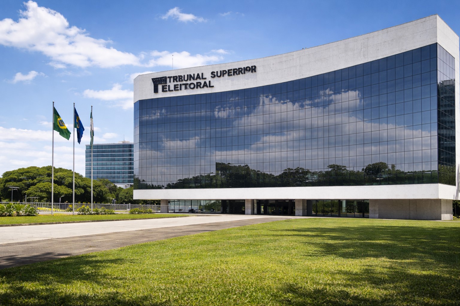 Imagem ilustrativa do prédio do Tribunal Superior Eleitoral (TSE), em Brasília, utilizada para contextualizar possível ação judicial relacionada a tema eleitoral.