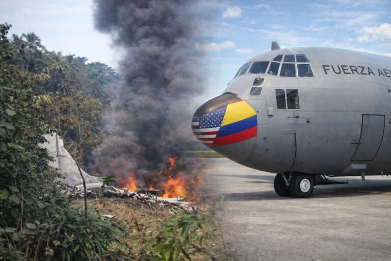 baluartv.com.br | Avião militar cai na Colômbia com mais de 100 soldados a bordo, segundo imprensa