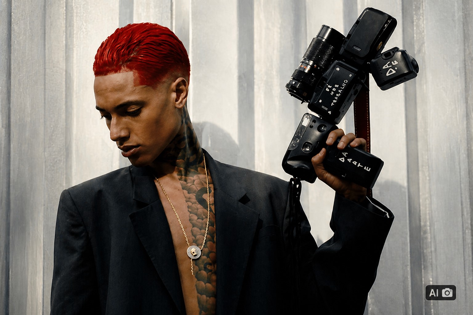 Imagem editada por IA com base em registro real do rapper Oruam, usada para ilustrar notícia.