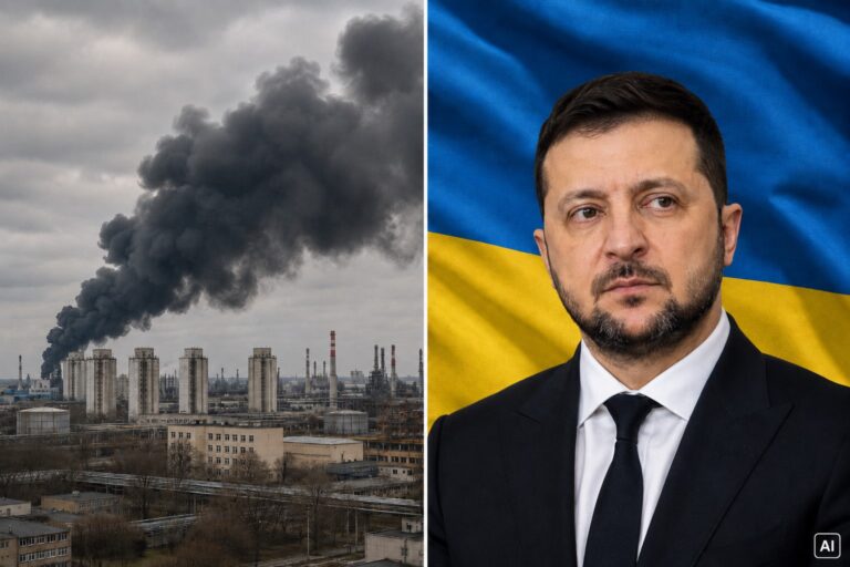 baluartv.com.br | Fumaça negra nos arredores de Moscou expõe nova fase da guerra contra o petróleo russo