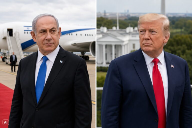 baluartv.com.br | Reunião decisiva: Netanyahu chega aos EUA para encontro com Trump, com Irã entre as prioridades