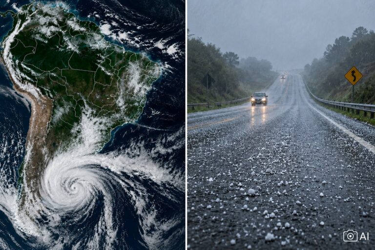 baluartv.com.br | Ciclone extratropical deve atingir o Brasil com risco de granizo, temporais e ventos de até 80 km/h